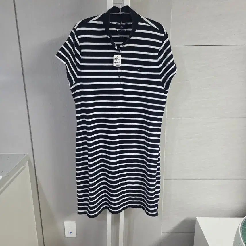[BUNJANG] Tommy Hilfiger Striped Collar Dress / 타미힐피거 스트라이프 카라 원피스