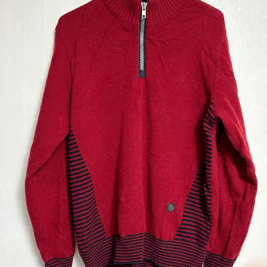[BUNJANG] Indian Men's Half-Zip Wool Knit (Size 95) / 인디안 남성 하프집업 모직니트 95
