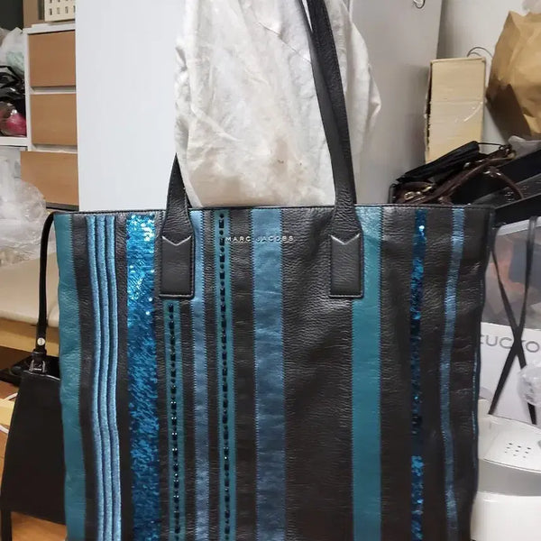 [BUNJANG] Marc Jacobs Striped Shoulder Bag / 마크제이콥스 스트라이프 숄더백