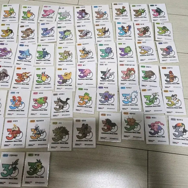 [BUNJANG] Pokemon 30th Anniversary Logo Sticker / 포켓몬 30주년 로고 띠부씰 판막