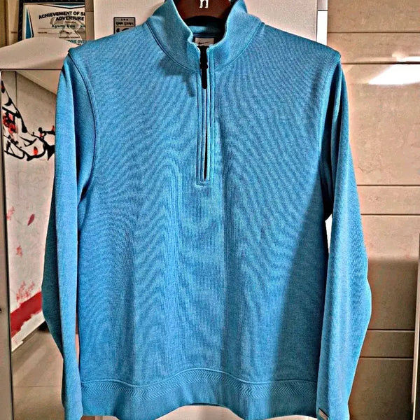 [BUNJANG] Nike Golf Men's Light Blue Half-Zip Pullover L / 나이키골프 남성 하늘색 하프집업 L