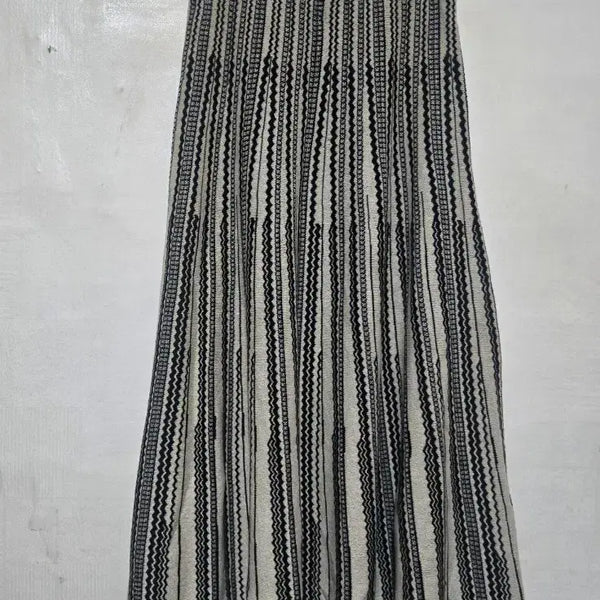 [BUNJANG] G-Cut Patterned Knit Skirt / 지컷 패턴 밴딩 니트 스커트