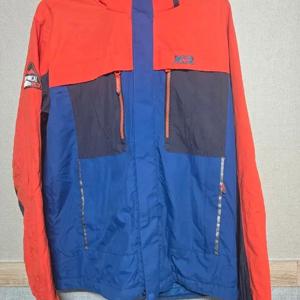 [BUNJANG] K2 Windbreaker Jumper Blue Orange / K2 바람막이 점퍼 블루 오렌지