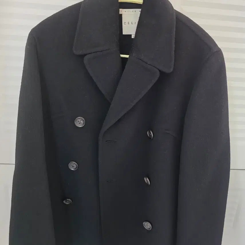 [BUNJANG] Celine Classic Wool Cashmere Half Coat Black / 셀린느반코트