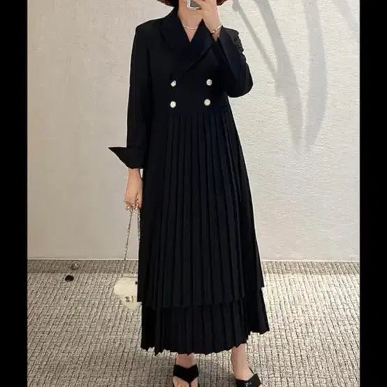 [BUNJANG] her&she Two-Button Jacket Dress / her&she 허앤쉬 투버튼 자켓 원피스