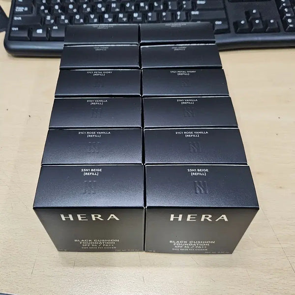 [BUNJANG] Hera Black Cushion Refill (15g) - Multiple Shades Available / 미개봉) 헤라 블랙쿠션 리필(15g) 13N 17C 17N 21C 21N 23N