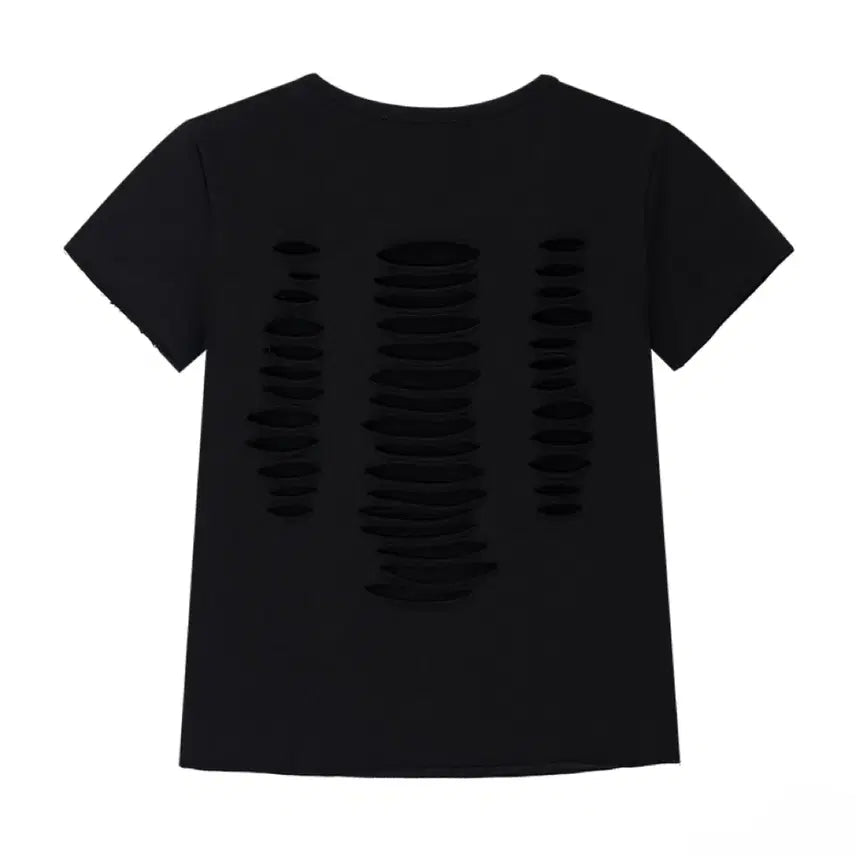 [BUNJANG] BEGBEGBEG Cut-Off T-Shirt / (무배) begbegbeg 컷팅 반팔 티셔츠