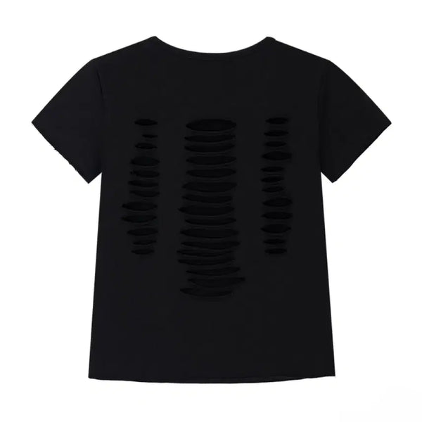 [BUNJANG] BEGBEGBEG Cut-Off T-Shirt / (무배) begbegbeg 컷팅 반팔 티셔츠
