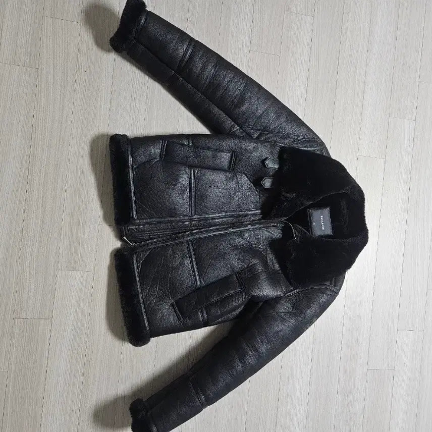 [BUNJANG] Buccheru Shearling Rider Jacket Black XL / 버커루 무스탕 자켓 블랙 XL 라이더자켓