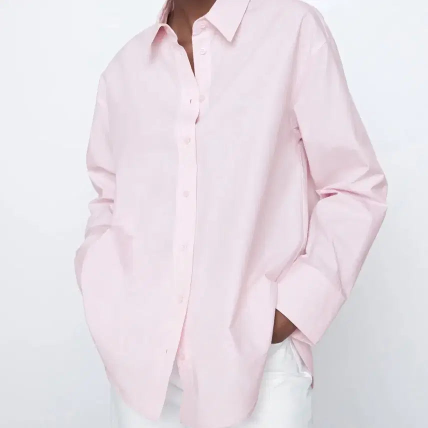 [BUNJANG] Zara Pink Shirt / 자라 셔츠 핑크