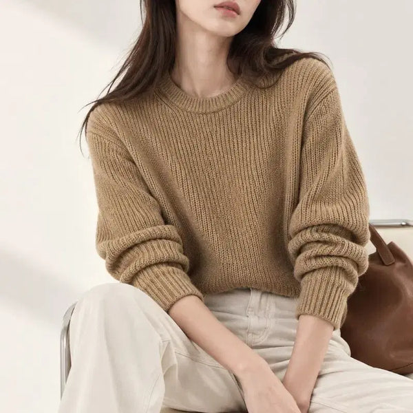 [BUNJANG] Sandro Women's Knit Camel Beige Size 66 / 산드로 니트 여자 66 5회착용