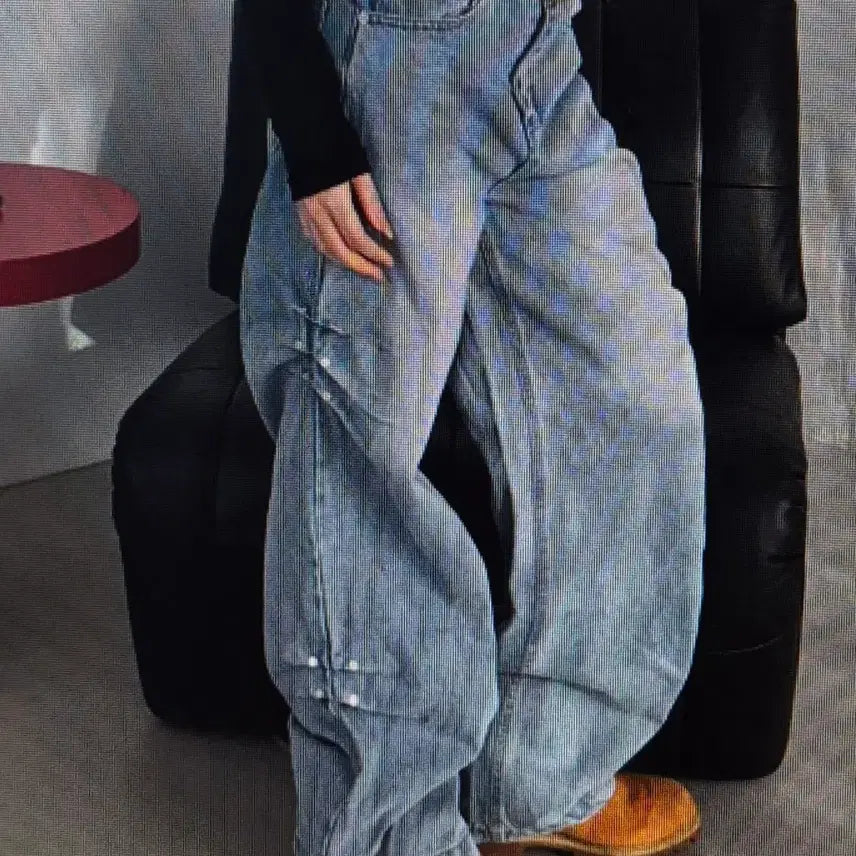 [BUNJANG] Denim Wrinkled Pants - 3 Colors Available / (해외배송)데님 주름 바지 3컬러
