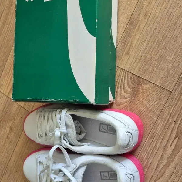 [BUNJANG] Puma Sneakers White Pink / 푸마 스니커즈 화이트 핑크