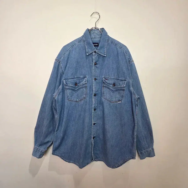 [BUNJANG] 90s-00s Soviet Washed Denim Shirt / 90's-00's SOVIET 워싱데님셔츠