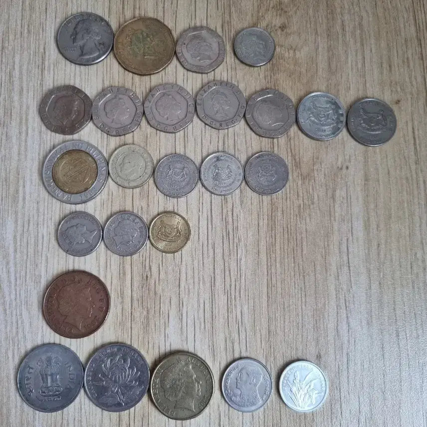[BUNJANG] International Coins Bundle Set / 해외동전 25개 일괄판매