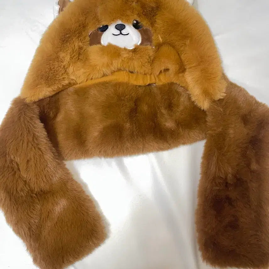 [BUNJANG] Everland Red Panda Hat / 에버랜드 레서판다 털모자