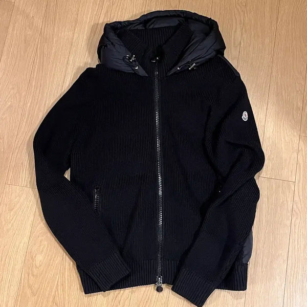 [BUNJANG] Moncler Knit Hooded Down Jacket Size 95 / 몽클레어 몽클레르 니트후드 패딩 사이즈 95