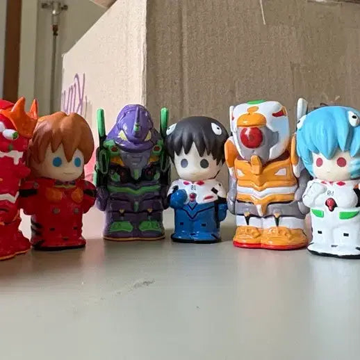 [BUNJANG] Evangelion Sofubi Puppet Mascot Complete Set / 에반게리온 소프비 퍼펫 마스코트 전종