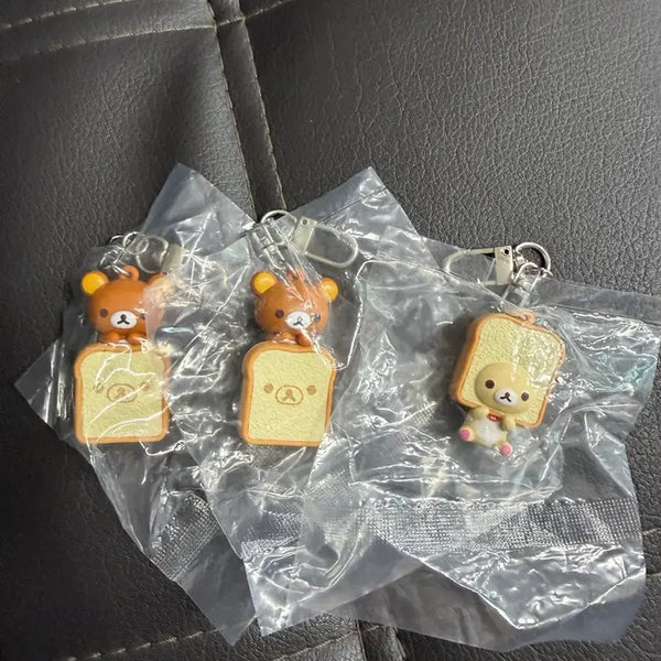 [BUNJANG] Rilakkuma Bread Keychain Bundle Set / CGV 리락쿠마 식빵 키링 일괄