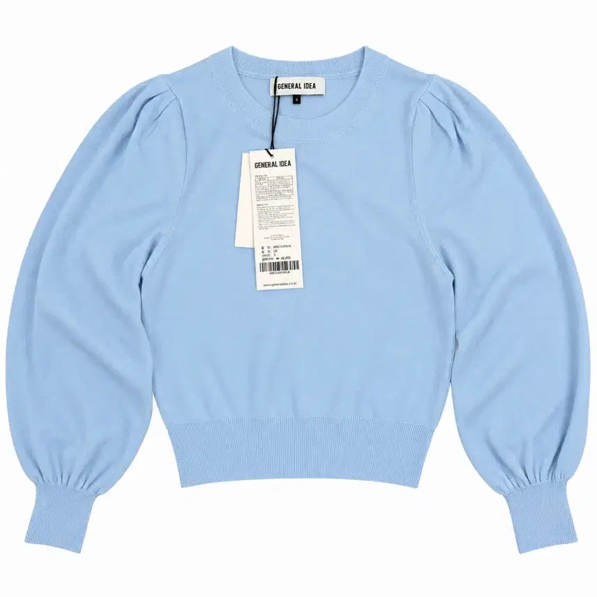 [BUNJANG] General Idea Balloon Sleeve Knit Blouse - Size S / (새상품) 제너럴아이디어 벌룬 소매 니트 블라우스 S