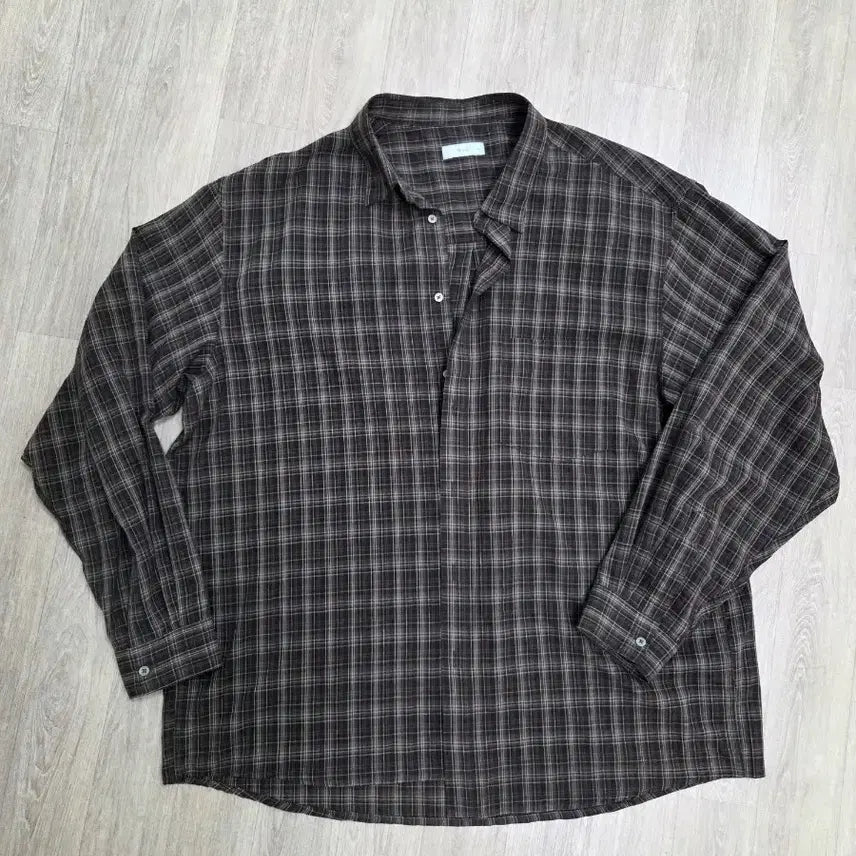 [BUNJANG] Aseub Core Check Shirt Brown XL / [XL] 애습 코어 체크 셔츠 브라운