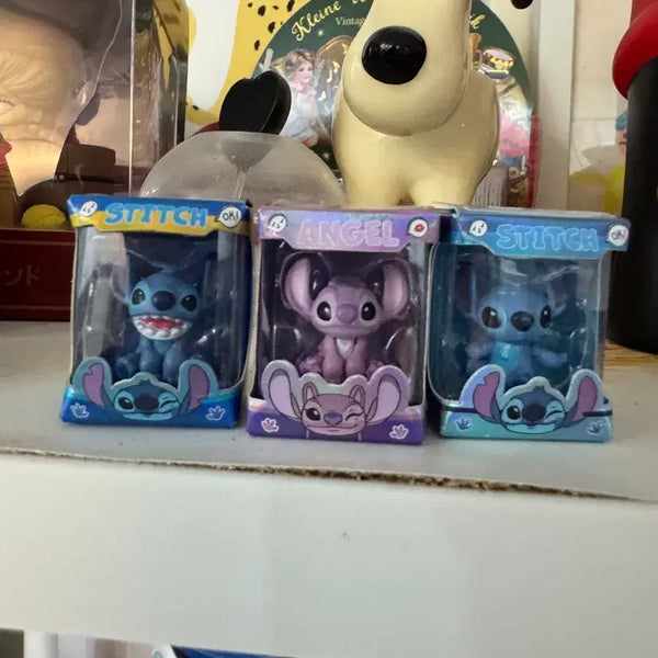 [BUNJANG] Disney Stitch & Angel Figure 3-Set / 디즈니 스티치 피규어 3종 세트