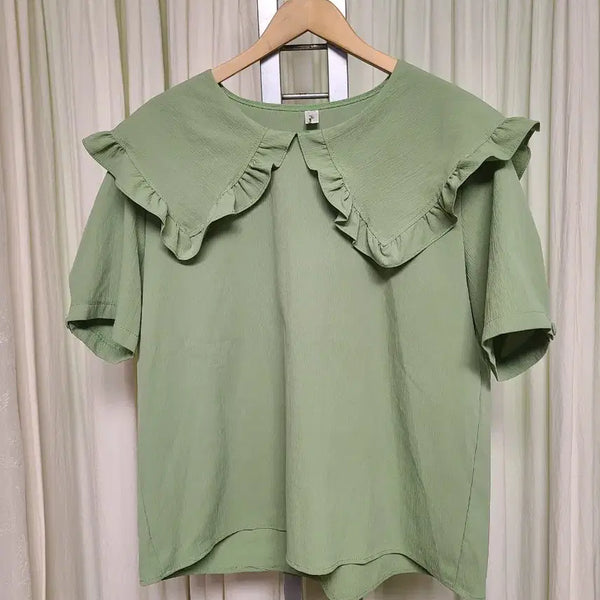 [BUNJANG] Sailor Collar Cute Blouse / 세일러 카라 귀여운 블라우스