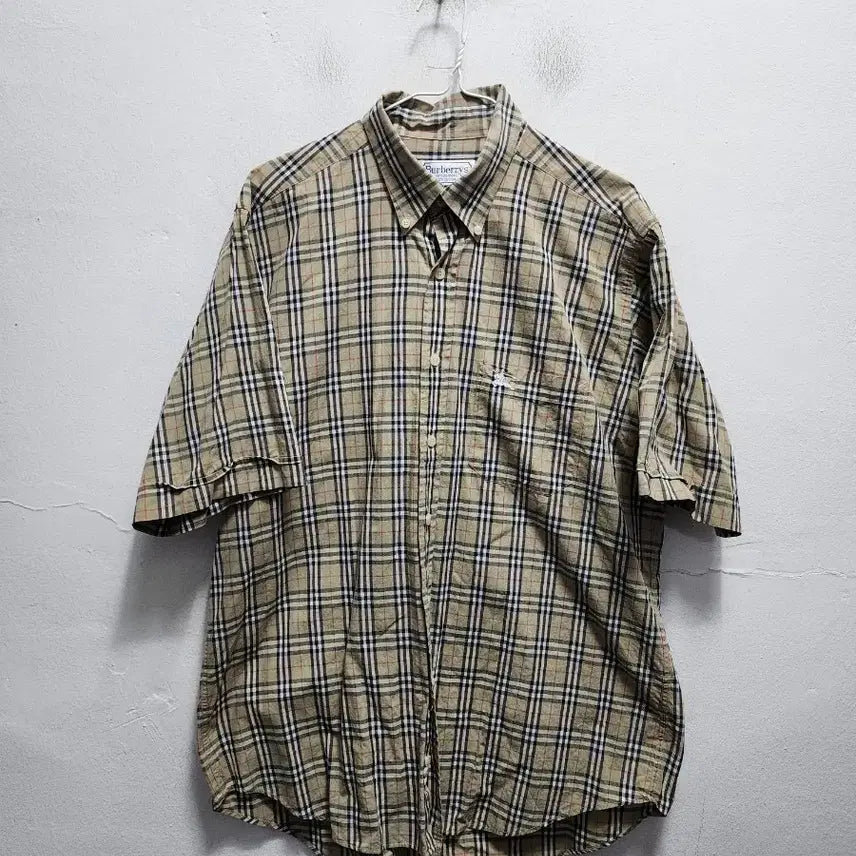 [BUNJANG] Burberry Nova Check Short-Sleeve Shirt / 버버리 노바체크 반팔셔츠
