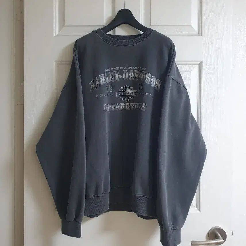[BUNJANG] Pigment Washed Sweatshirt / (새상품)할리 피그먼트 워싱 맨투맨