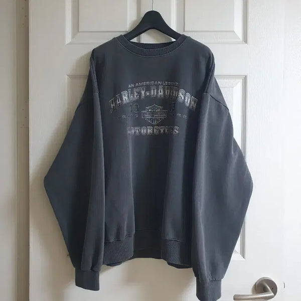 [BUNJANG] Pigment Washed Sweatshirt / (새상품)할리 피그먼트 워싱 맨투맨