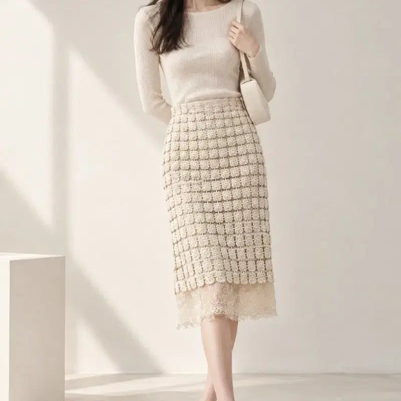 [BUNJANG] TIME Skirt Size 44 / 헌섬 타임 치마 스커트 여자 44 사이즈