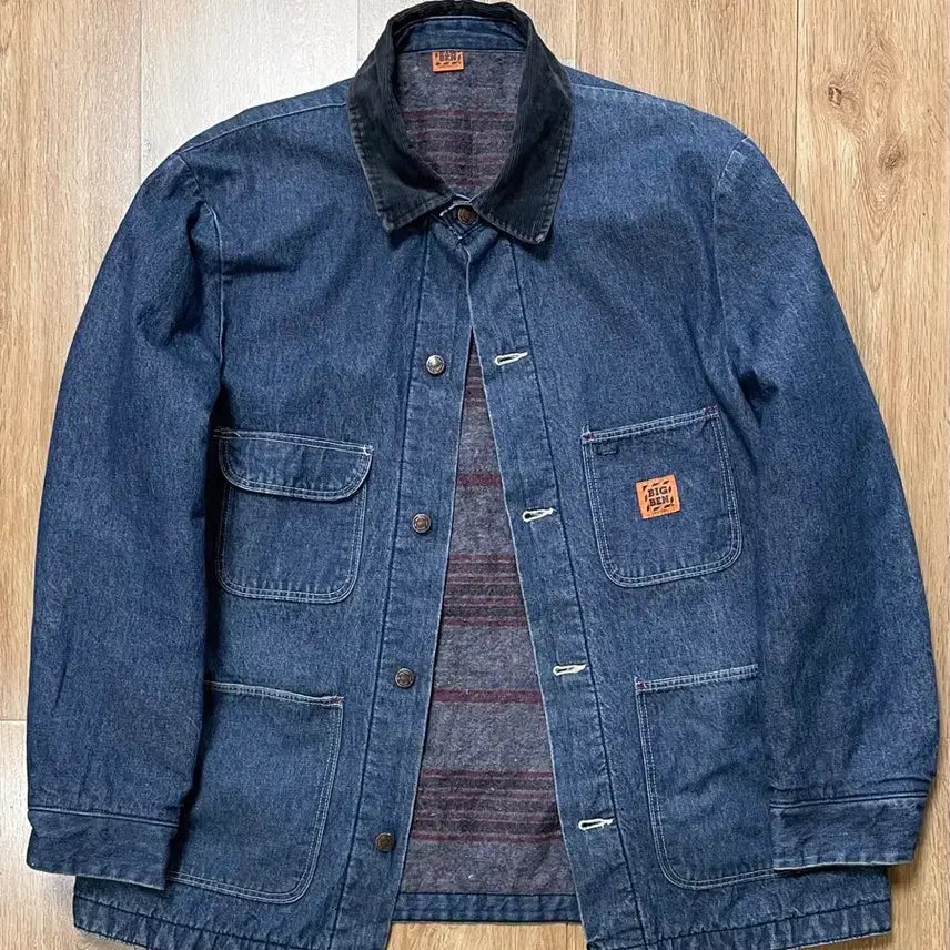 [BUNJANG] 90s Big Ben Denim Chore Work Jacket (Blanket Lined) / 택포) 90s Made USA 빅벤 데님 초어자켓 쵸어자켓 워크자켓 블랑켓 안감