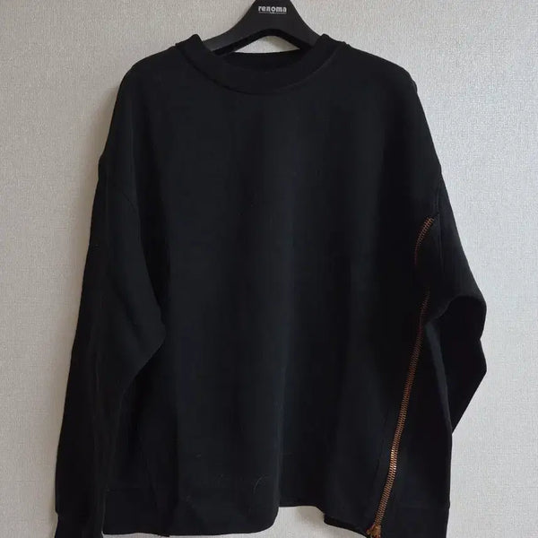 [BUNJANG] Time Zipper Point Sweatshirt / 타임 지퍼 포인트 맨투맨 정품