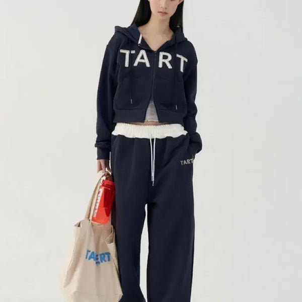 [BUNJANG] Tarvert Patch Set Up Training Suit Navy / [택달린 새상품] Tarvert tart patch set up(Navy)
