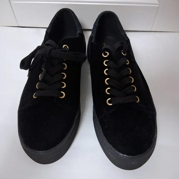 [BUNJANG] JILLSTUART Velvet Platform Sneakers / 여성질바이질스튜어트벨벳키높이운동화240 플랫폼스니커즈