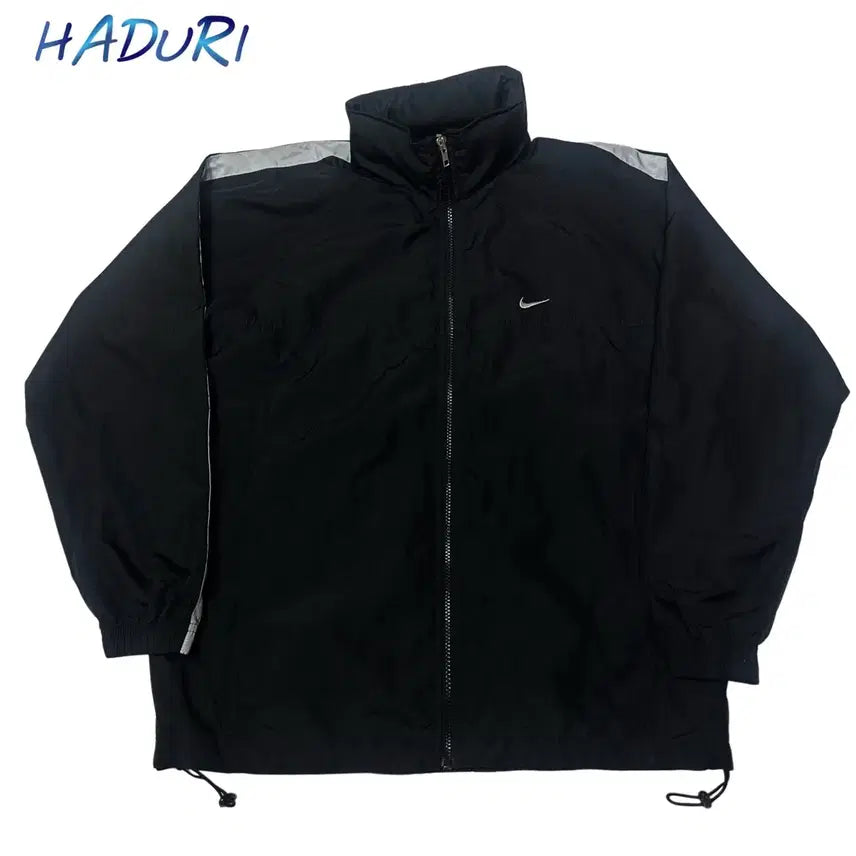 [BUNJANG] Nike 00s Grey Sideline Black Windbreaker / 나이키 00s 그레이 사이드라인 블랙바람막이 95