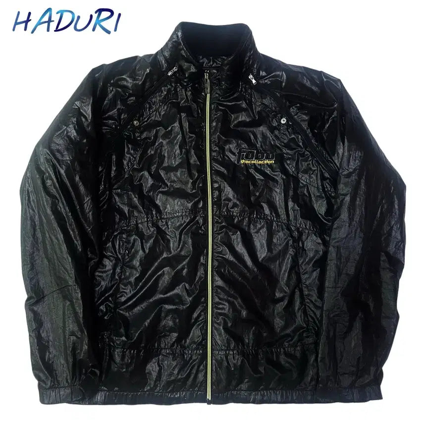 [BUNJANG] Fubu Small Logo Black Windbreaker L / Fubu 스몰로고 블랙바람막이 L