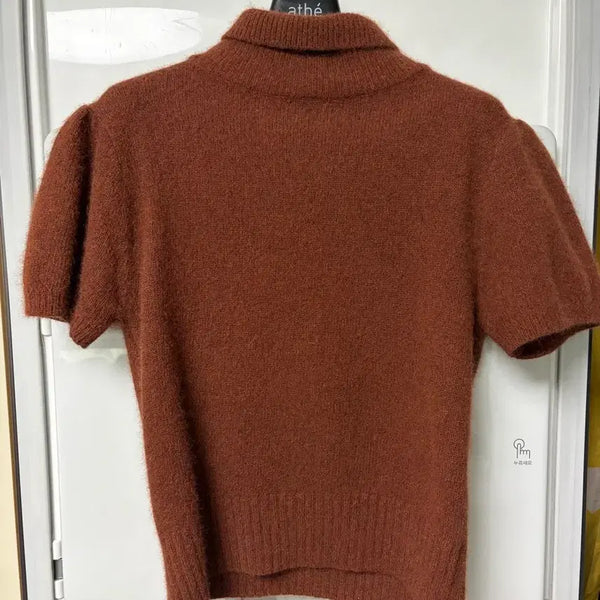 [BUNJANG] GED Turtleneck Knit Brown / 게드 목폴라 니트