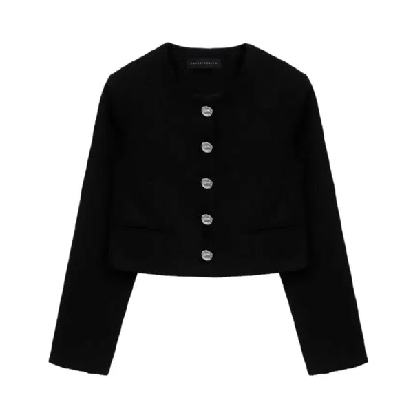 [BUNJANG] Trimming Bird Piping Tweed Jacket Black / 트리밍버드 파이핑 트위드자켓 블랙