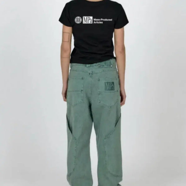 [BUNJANG] Plastic Product MPA Calf Pocket Pants Emerald / 플라스틱프로덕트 Mpa Calf Pocket Pants  에메랄드 플프 데님