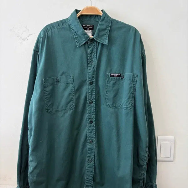 [BUNJANG] Polo Jeans Vintage Solid Shirt / 119. 폴로진스 빈티지 단색셔츠