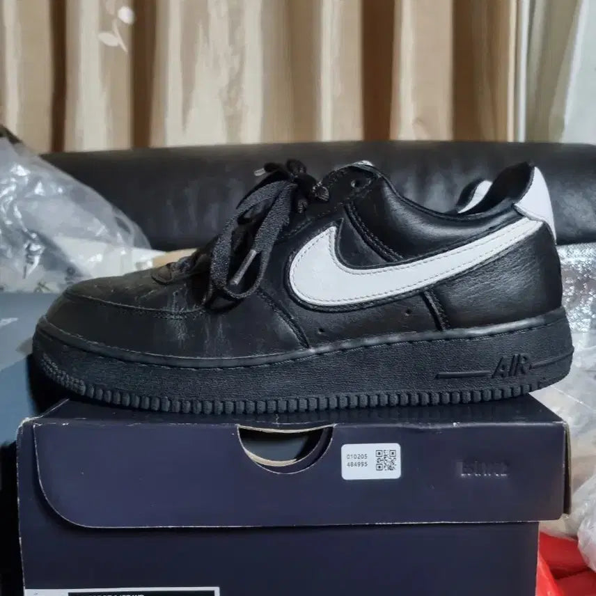 [BUNJANG] Nike Air Force 1 Low QS Black White / 나이키 에어포스 1 로우 QS 블랙 화이트 265