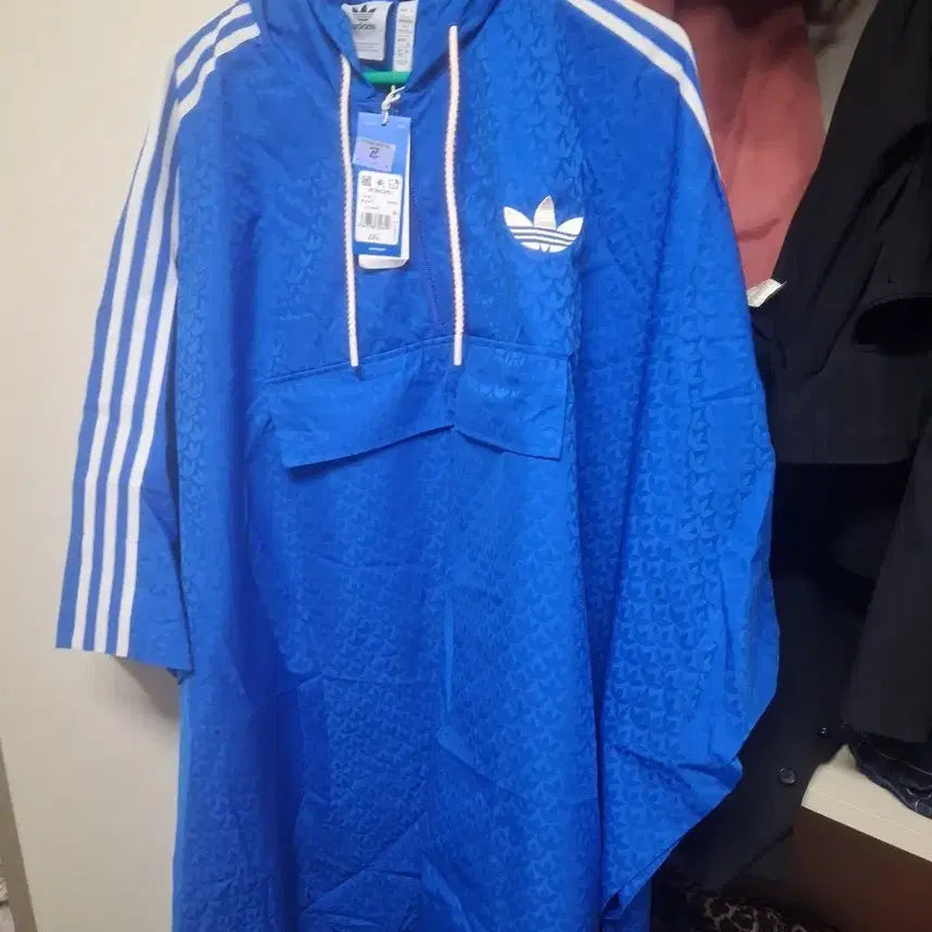 [BUNJANG] Adidas Long Windbreaker Jacket / 재팬 아디다스 롱 바람막이 새제품 2xl