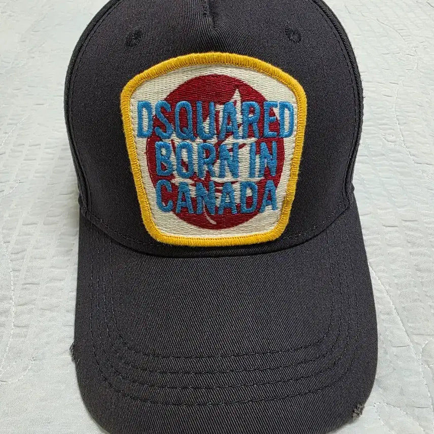 [BUNJANG] DSQUARED2 Patch Ball Cap (Charcoal) / 디스퀘어드 패치 볼캡 빈티지 디스퀘어드2 차콜색상 모자 볼캡