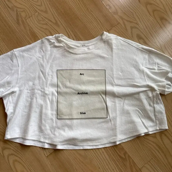 [BUNJANG] System Crop T-Shirt / 한섬 시스템 크롭 반팔티