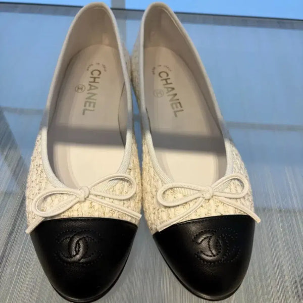 [BUNJANG] Chanel Tweed Ballet Flats / 샤넬플랫 트위드