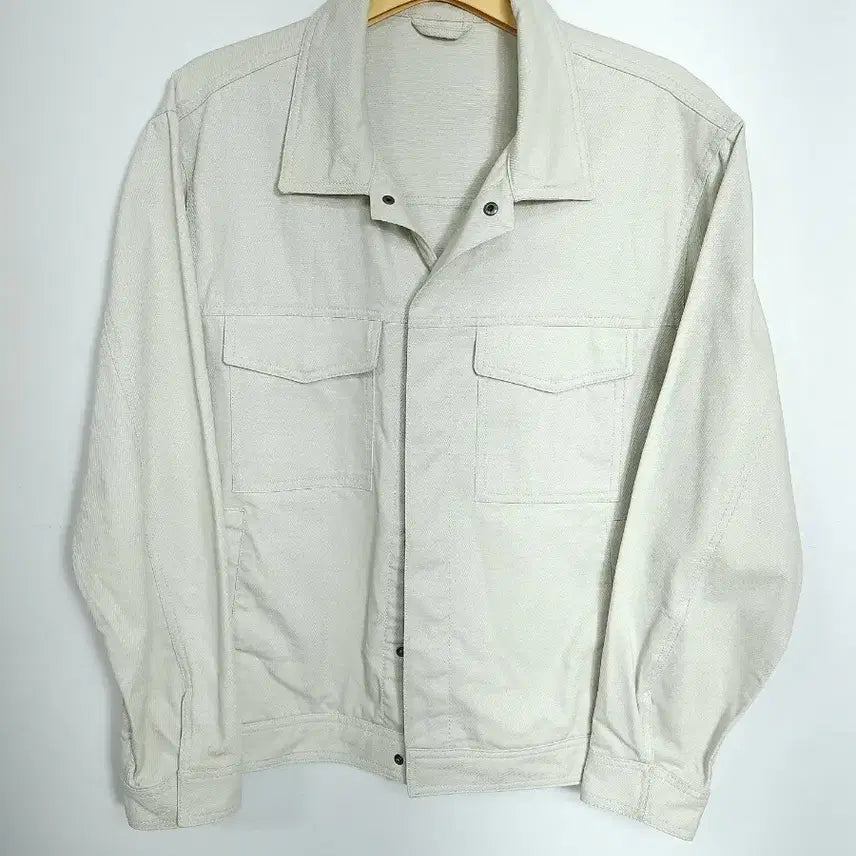 [BUNJANG] TOPTEN IVORY-GREY Work Jacket XL (105) / 탑텐 아이보리그레이 워크 자켓 105 XL 새제품급