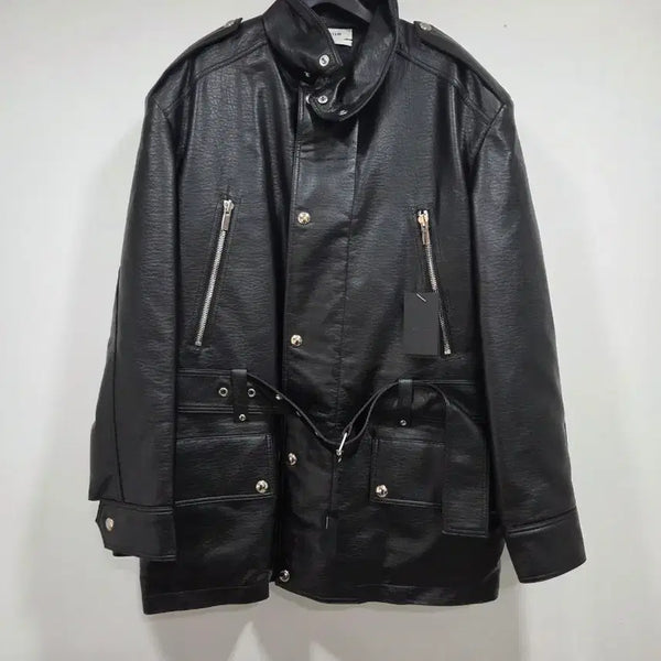 [BUNJANG] System Homme Leather Mid-Length Jacket / 시스템옴므 레더 중기장 자켓 정가 1,080,000원