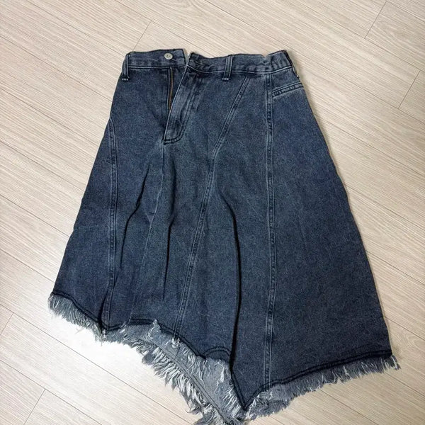 [BUNJANG] Asymmetric Hem Midi Skirt / 여성 언발 미디스커트