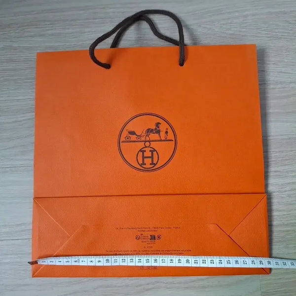 [BUNJANG] Hermès Shopping Bag Orange / 에르메스 쇼핑백 오렌지색